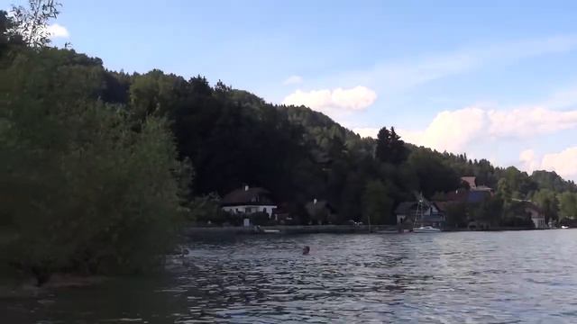 Attersee, Vöcklabruck, Österreich. Озеро Аттерзе, Австрия смотреть онлайн