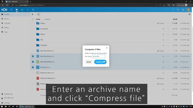 How to use the Zipper app in Nextcloud смотреть онлайн