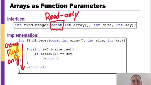 Functions with Array Parameters (in C) смотреть онлайн