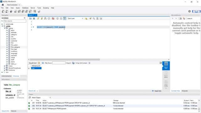MySQL - MIN GROUP BY смотреть онлайн