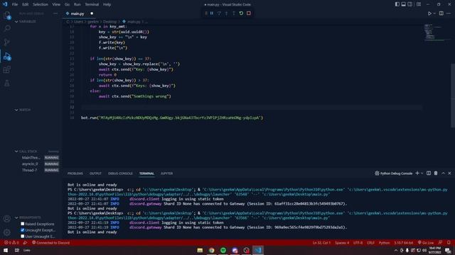 How to make a Generate & Redeem bot | Discord.py смотреть онлайн
