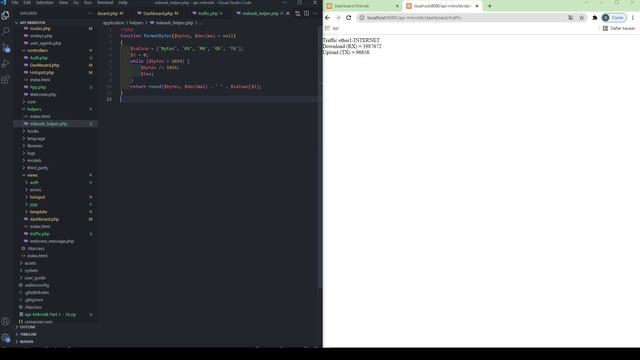 Monitoring Traffic Interface Mikrotik API #17 смотреть онлайн