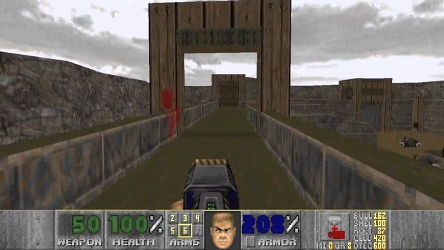 Complex Doom + Plutonia Experiment (Final Doom) Прохождение - Map07 Caughtyard смотреть онлайн