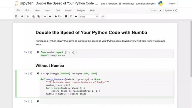 Double the Speed of Your Python Code with Numba смотреть онлайн