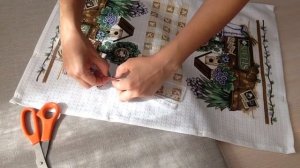 Шитье для начинающих. Шьем  кухонные полотенца. Урок 2.