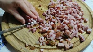 Салат с маринованными грибами. Салат "МИНУТКА"  просто, быстро и ВКУСНО