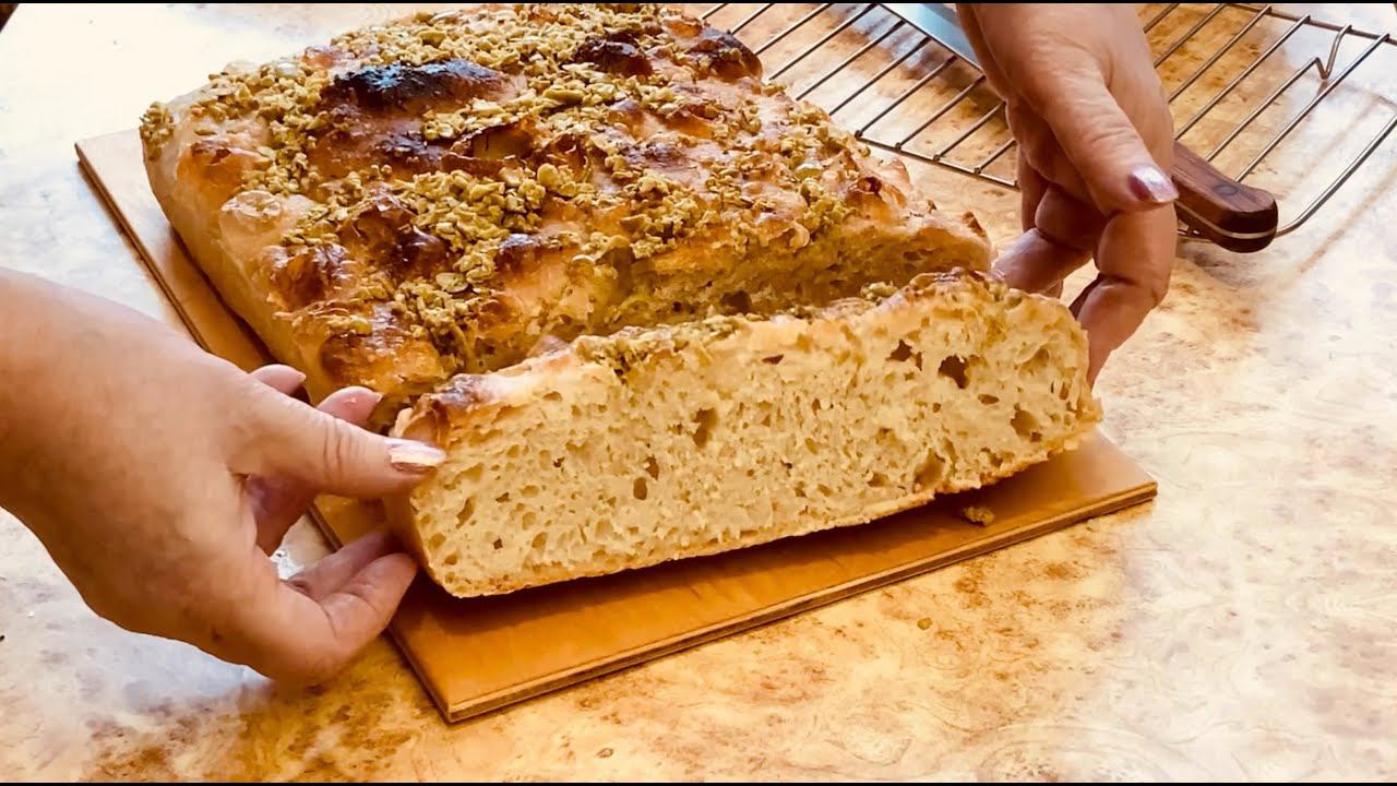 ФОКАЧЧА с оливковой пастой на закваске смотреть онлайн