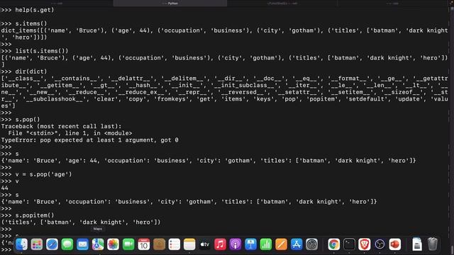 Python Dictionary Data Type and Dict Methods смотреть онлайн