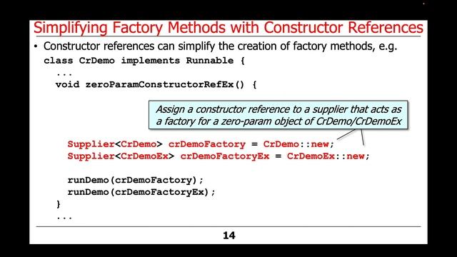 The Java Supplier Functional Interface: Constructor References смотреть онлайн