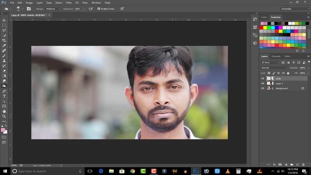 How to Neat and Clean Smooth Your Face in Adobe Photoshop CC in Hindi / Urdu смотреть онлайн