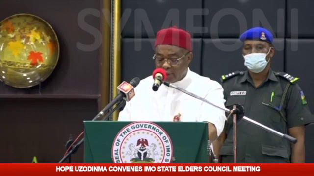 IMO SECURITY: GOVERNOR HOPE UZODINMA CONVENES IMO STATE ELDERS COUNCIL MEETING смотреть онлайн