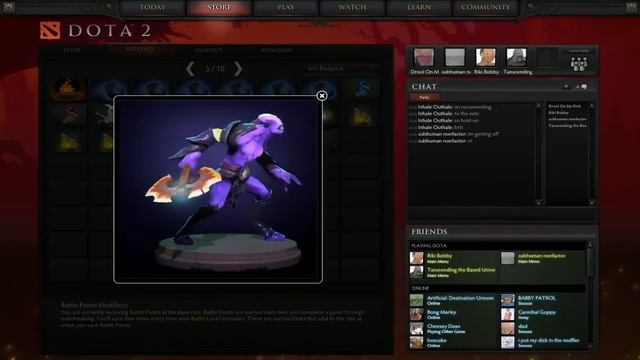Showing off the New Legendary BATTLE FURY for Faceless Void смотреть онлайн