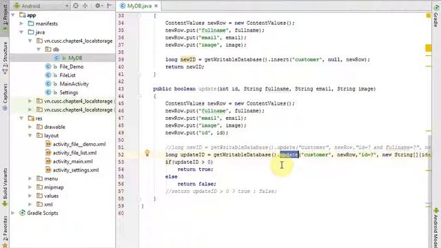 Android studion: SQLite step by step смотреть онлайн