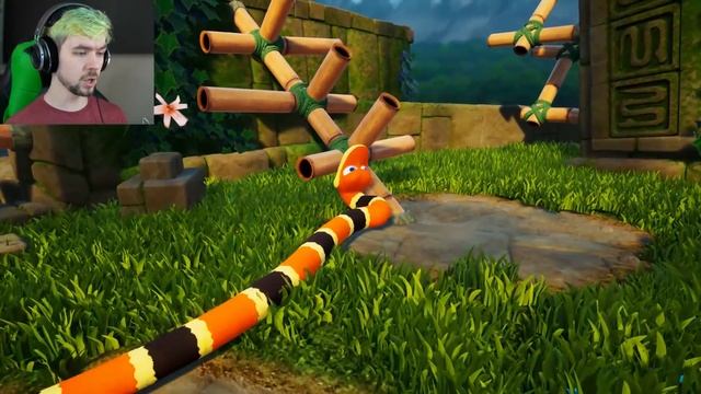 SNEK DO A SLITHER | Snake Pass смотреть онлайн