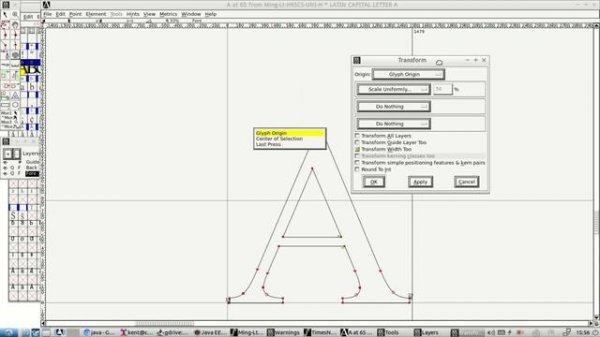 Combining TTF fonts with fontforge