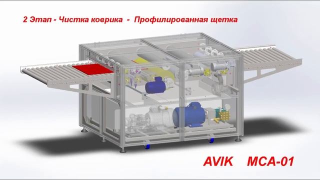 Аппарат мойки ковриков AVIK MCA-01, Автоматический полный цикл обработки смотреть онлайн