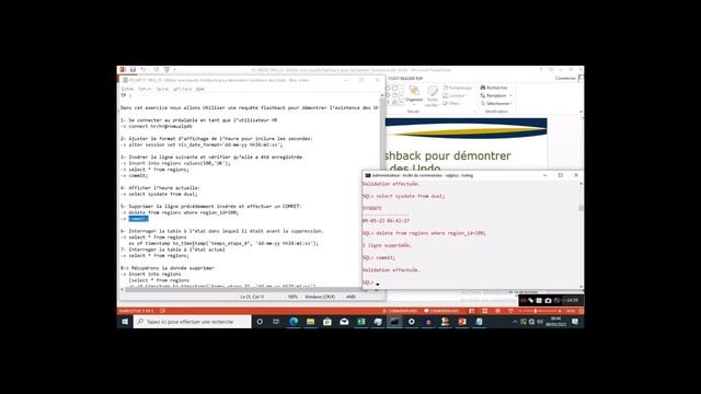 Oracle 19c workshop 1 : Utiliser une requête flashback pour démontrer l’existence des Undo смотреть онлайн