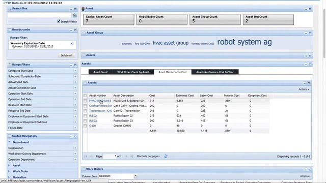 Endeca for EAM OEBS Asset Warranty смотреть онлайн