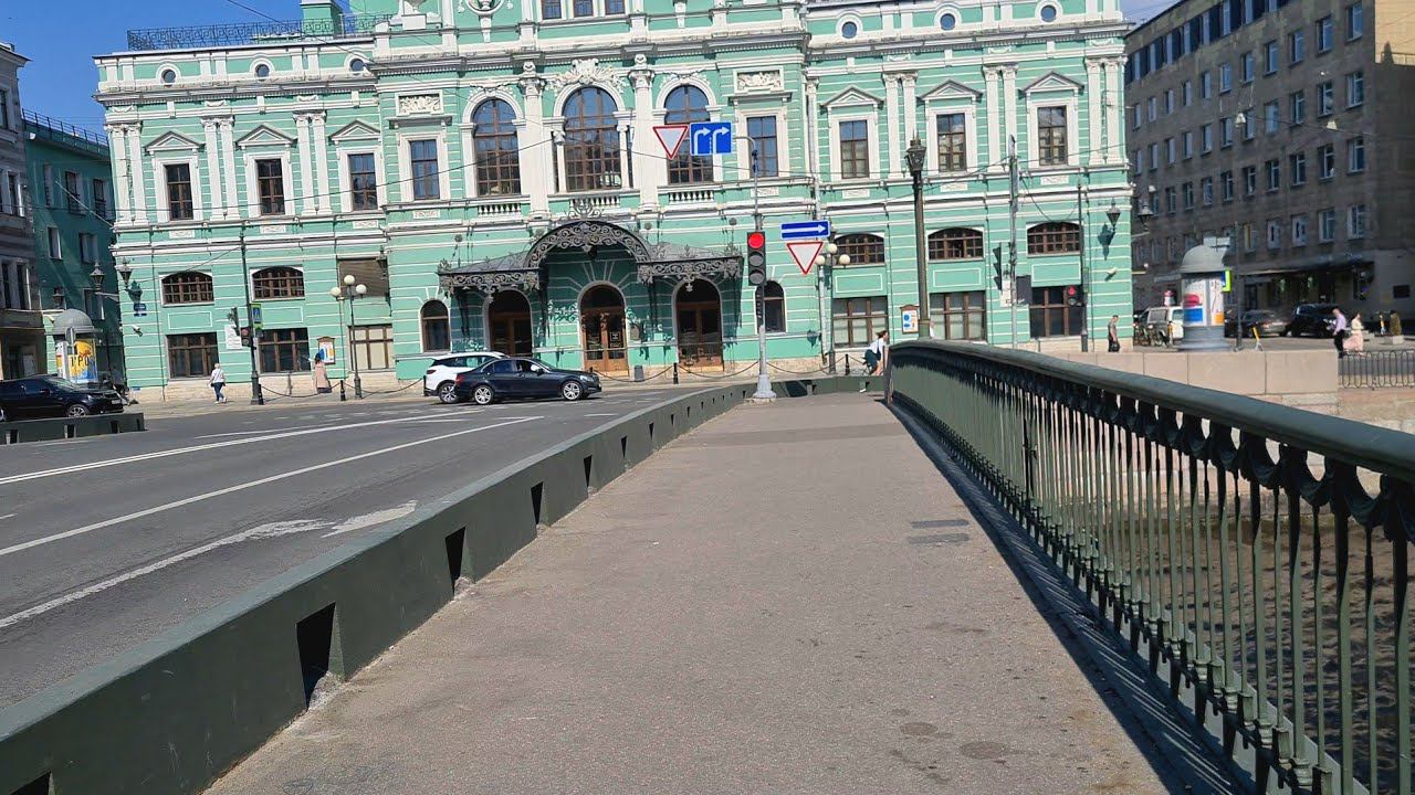 Санкт-Петербург. Гуляем по городу, наслаждаемся теплой солнечной погодой. смотреть онлайн