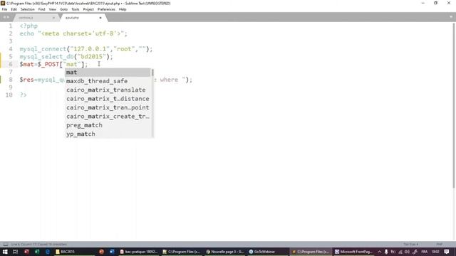 BAC SI : Correction BAC PRATIQUE TIC 2015 (HTML, JavaScript (expression régulière), PHP, SQL) смотреть онлайн