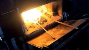 Самодельный угольный горн.