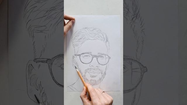Рисую Серёгу Антонова А4, портрет карандашом смотреть онлайн