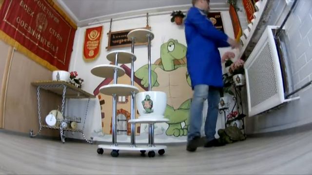 Подставка для цветов из МДФ "Лесенка-5" смотреть онлайн