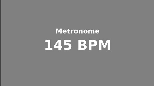 Metronome - 145 BPM - 4/4 смотреть онлайн