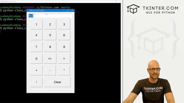 OOP Calculator Part 2 - Object Oriented Tkinter 5 смотреть онлайн