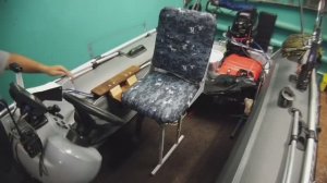 ПОВОРОТНОЕ КРЕСЛО в ЛОДКУ РИБ, ОБЗОР и УСТАНОВКА, ТЮНИНГ ЛОДКИ ПВХ