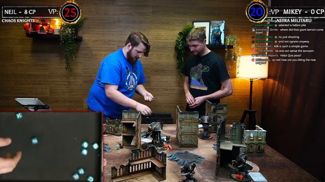 NEW CODEX Chaos Knights Vs Astra MIlitarum |  LIVE Warhammer 40,000 Battle Report