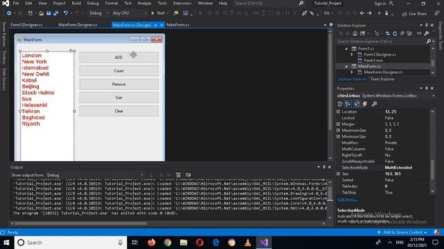 C# ListBox - ListBox C# - How to use List Box C# Windows Form - C# ListBox Control - Visual Studio смотреть онлайн