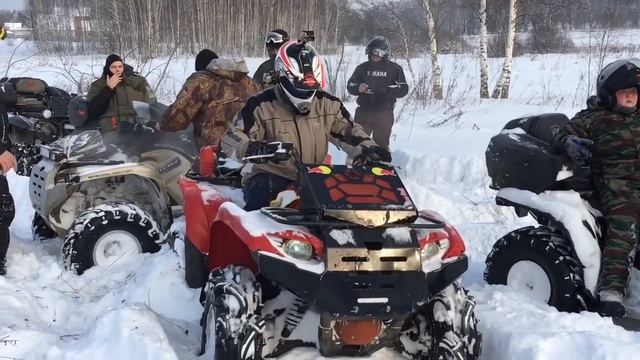 Motoextreme club прокладывает дорогу, BRP YAMAHA GRIZZLY 700 смотреть онлайн