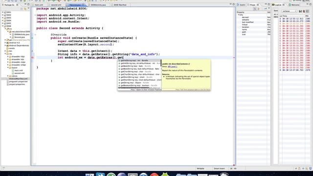 ٣٢- مثال على استخدام الـ putExtra - الجزء الثاني смотреть онлайн