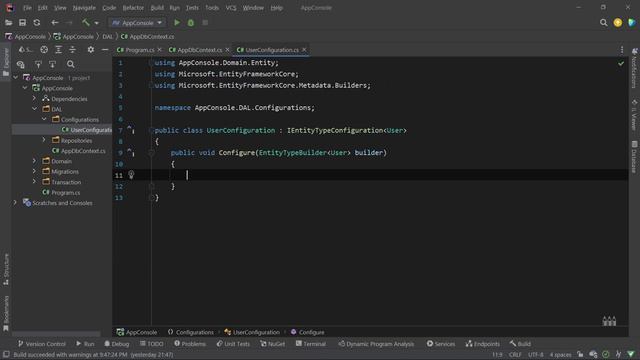 ОТДЕЛЬНЫЕ КЛАССЫ ДЛЯ КОНФИГУРАЦИИ МОДЕЛИ смотреть онлайн