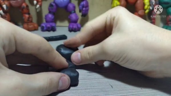 Как слепить кошмарную марионетку из пластилина. FNAF 4