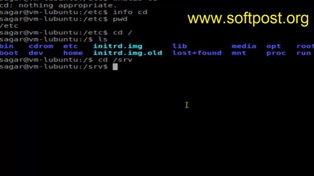 cd command in Bash смотреть онлайн
