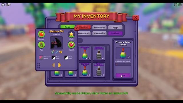 What do I get from 67 primary colour pots | Dragon Adventures Roblox 드래곤 어드벤처 로블록스 смотреть онлайн
