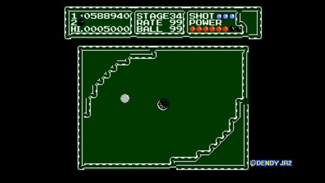 Billiard 2008 [Hack Lunar Ball] (NES) - Longplay