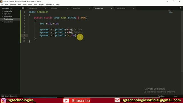 Relational Operator in Java "core java tutorial for beginners Lecture- 18 in हिंदी" смотреть онлайн
