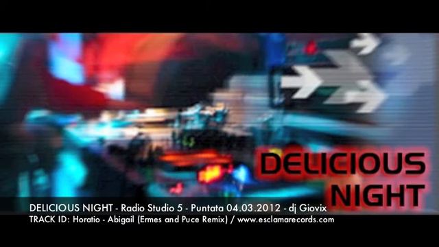 DELICIUOS NIGHT!!! Radio Studio 5 / Giovix play: Horatio - Abigail (Ermes and Puce Remix) смотреть онлайн