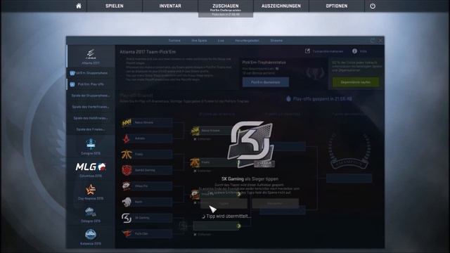 CSGO - Pick EM Challenge ELeague Atlanta 2017 Quarter Finals смотреть онлайн