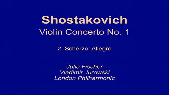 Shostakovich - Violin concerto No 1 - Julia Fischer live 2/3 смотреть онлайн