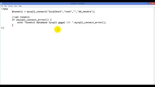 membuat file koneksi php mysqli | belajar php mysqli смотреть онлайн