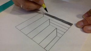 Как нарисовать иллюзию лестница