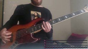 EKKSTACY - i walk this earth all by myself Live Bass Cover Tabs