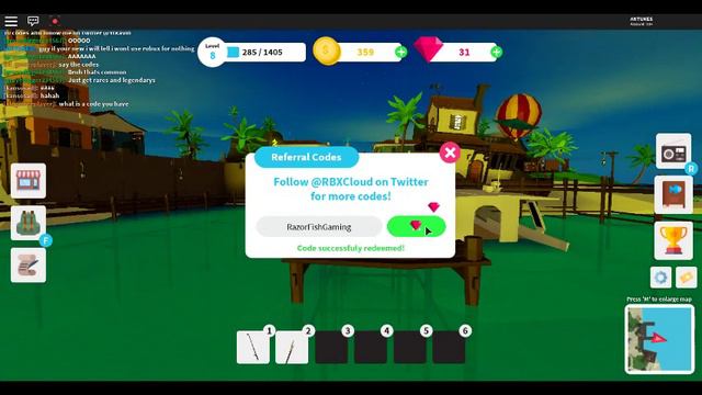 ALL 10 NEW FISHING SIMULATOR CODES *FREE GEMS* - Fishing Simulator (Roblox) смотреть онлайн