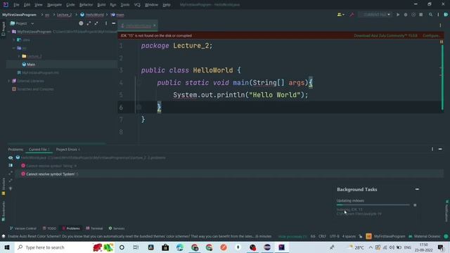 Installing Java JDK and IntelliJ IDEA for Java | First Java Program | Lecture - 2 смотреть онлайн