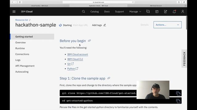 (outdated) Create a python application instance in less than 5 min on IBM Cloud смотреть онлайн