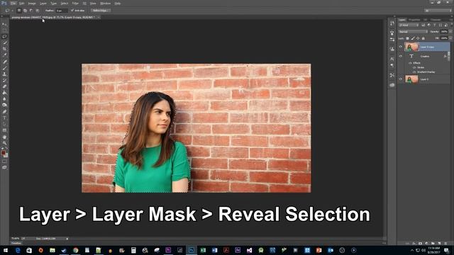 Photoshop CC : How to Put Text Behind an Object смотреть онлайн